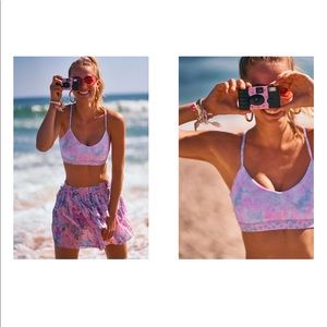 LOVESHACKFANCY BANDIER Sports Bra Crop Top